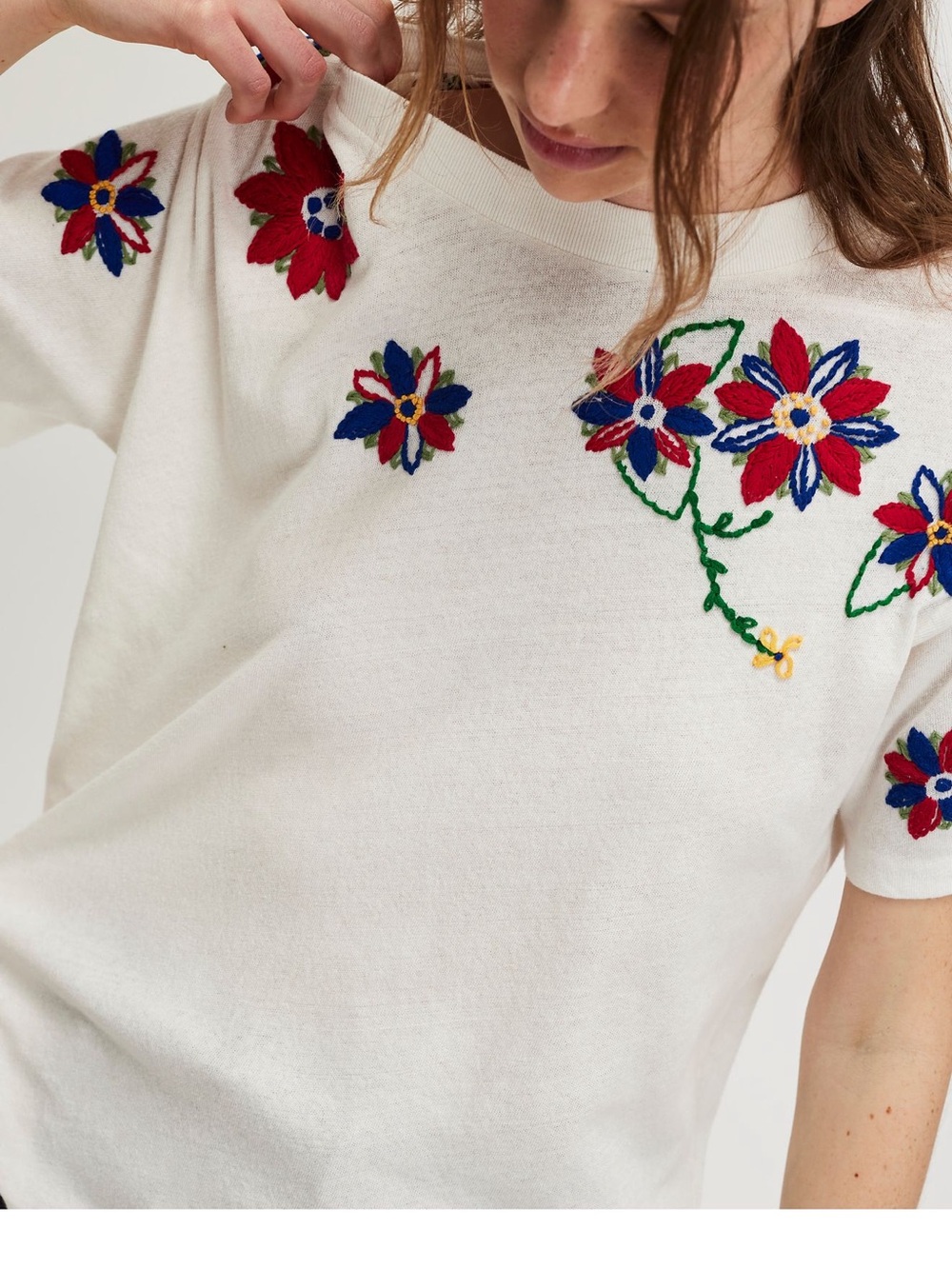 Free People Petal Stitch Tissue Tee Size XS New with tag